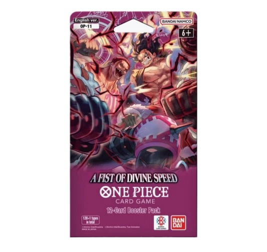A Fist Of Divine Speed Sleeved Booster - OP11