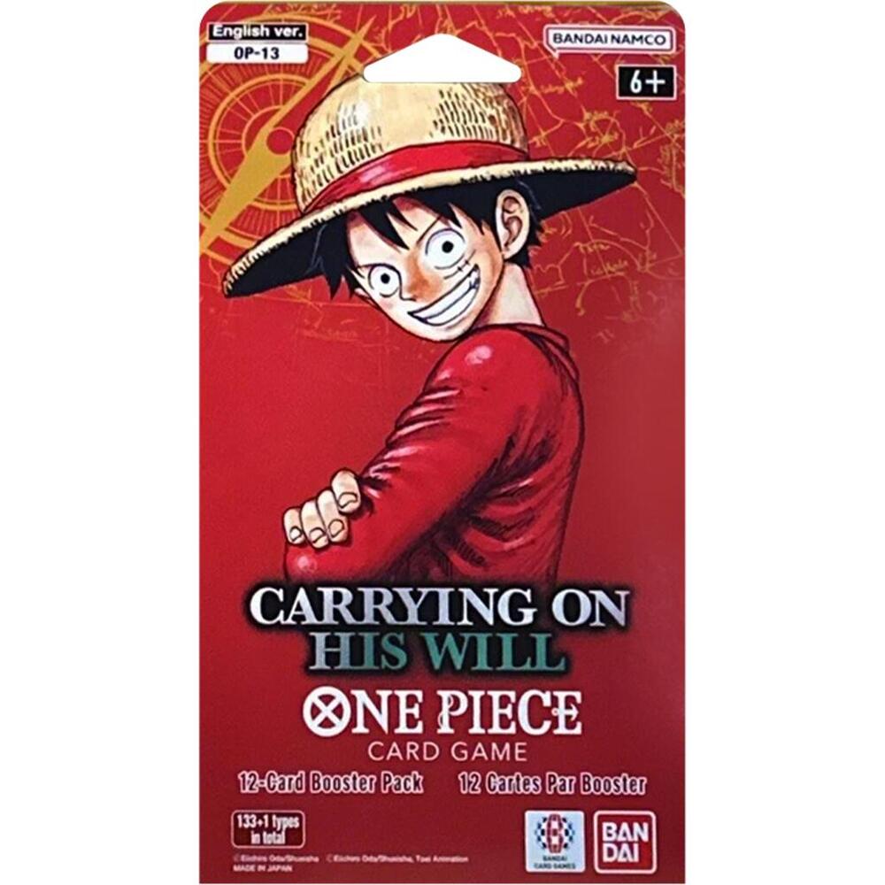 OP-13 One Piece Carrying on His Will Sleeved Booster Pack