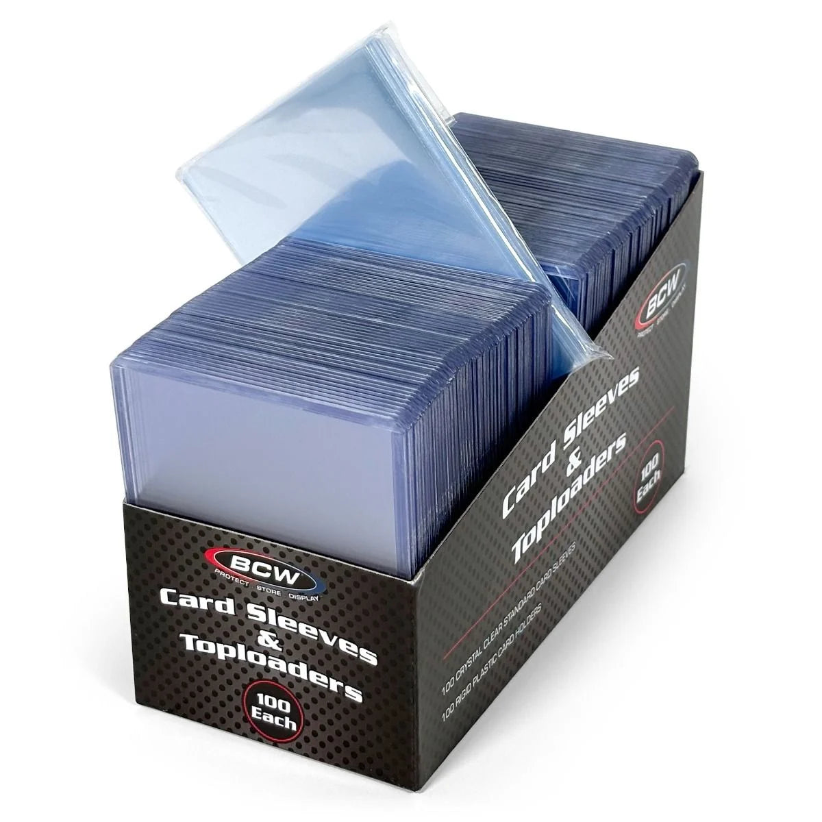BCW 100 Count Card Sleeve and Top loader Combo Pack