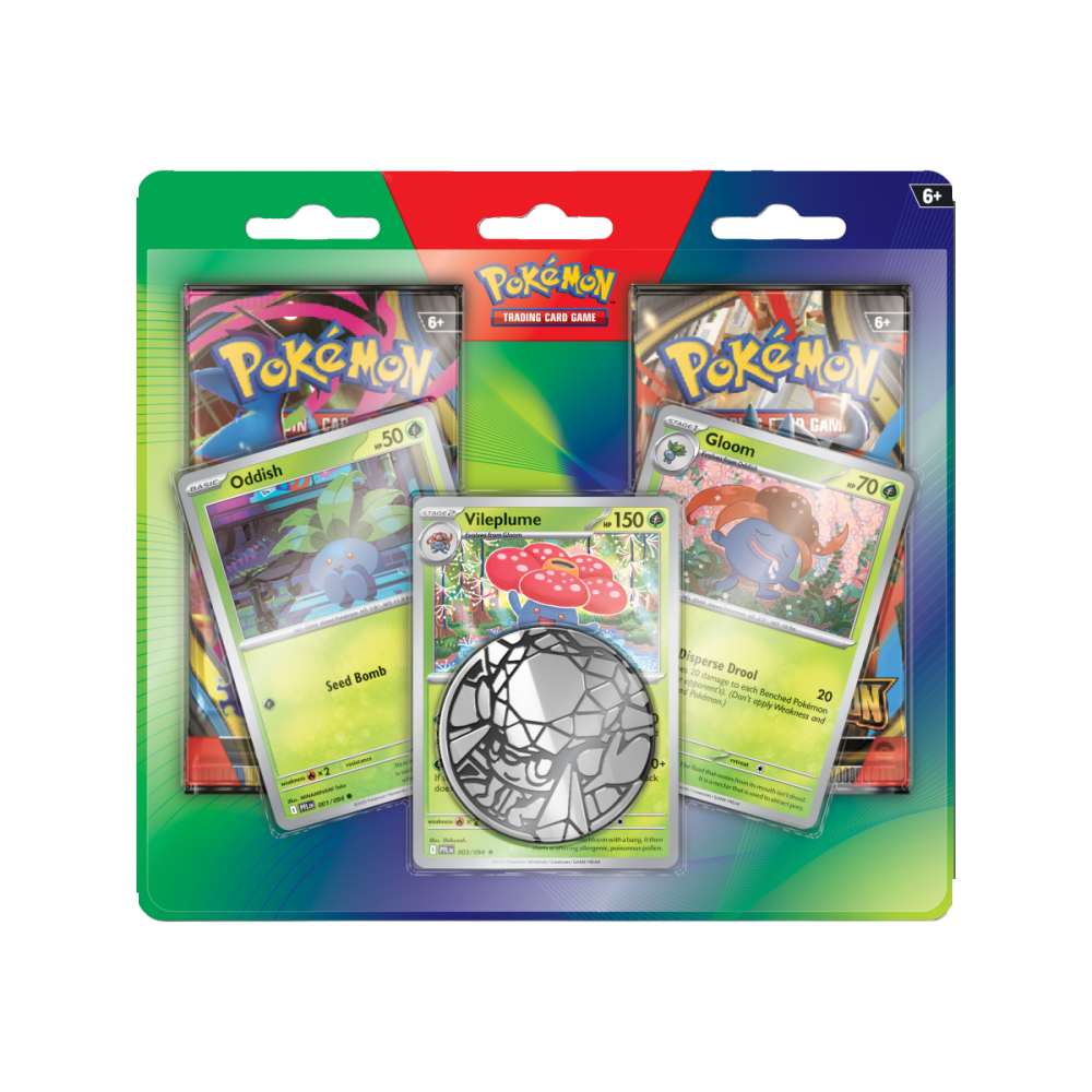 2-Pack Blister Pack Mega Evo/Phantasmal Flames [Oddish, Gloom, & Vileplume]